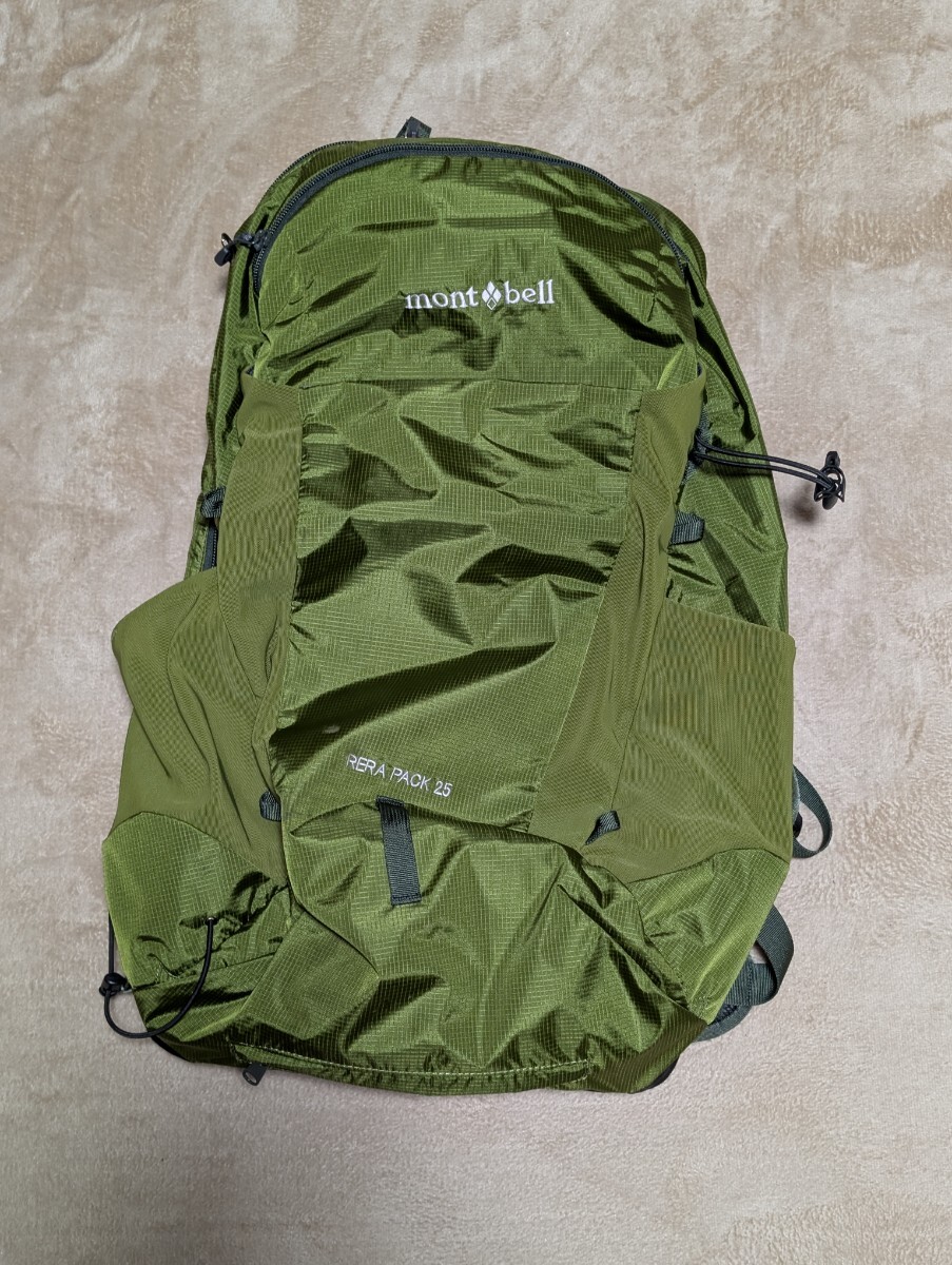 mont-bell　 モンベル　レラパック 25　 登山　グリーン　今年6月購入　美品　 リュックサック_画像1