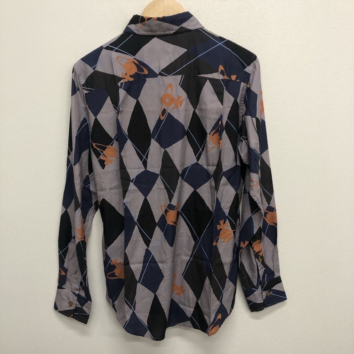 【Vivienne Westwood MAN】ヴィヴィアンウエストウッドマン★長袖シャツ サイズ48 コットン グレー VW-WR-76400 11_画像4