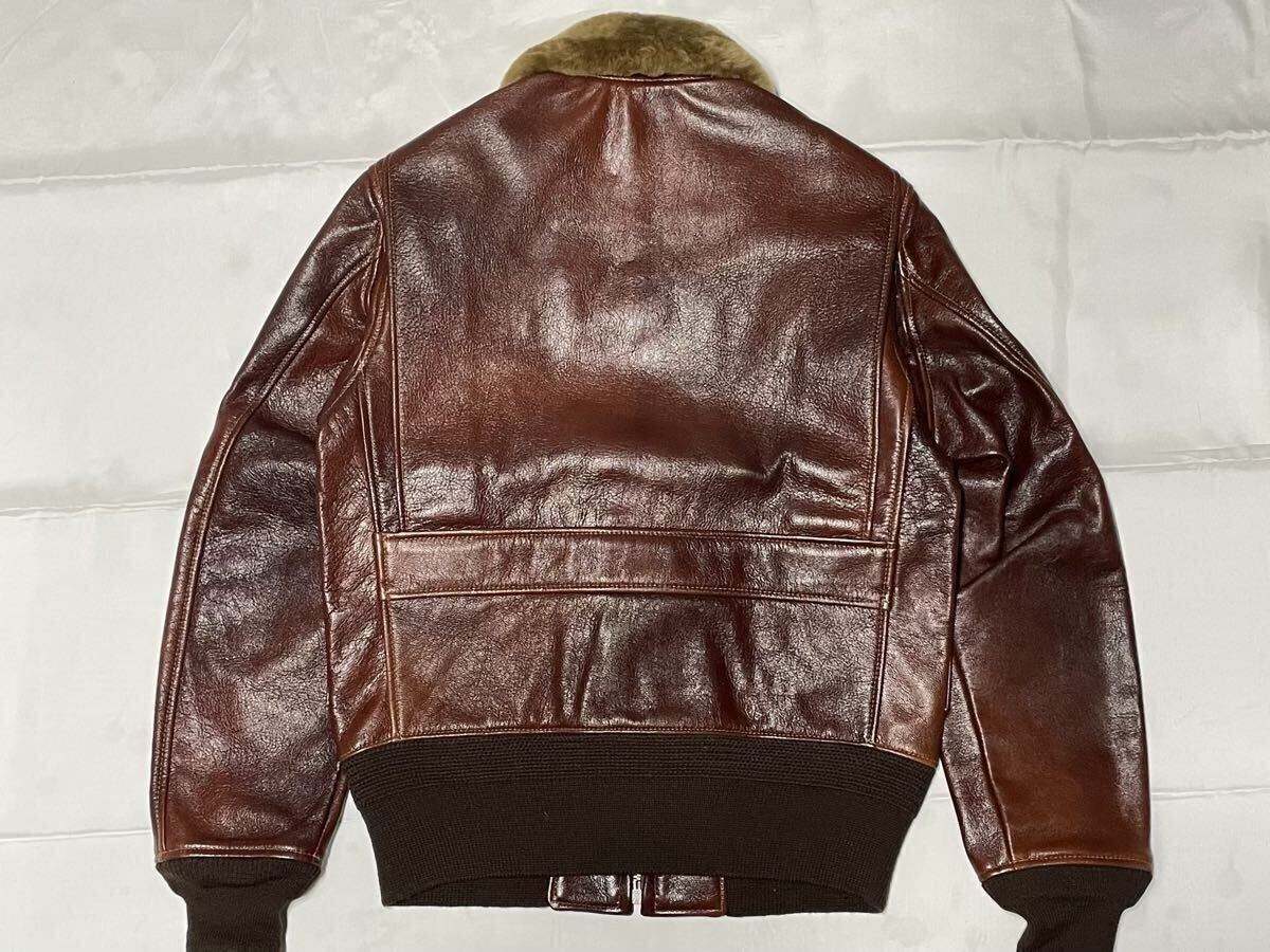 THE FEW M-422 Monarch Mfg Co 実名復刻 36 ゴートスキン／USN アメリカ海軍 フライトジャケット M422A G-1 AN6552 AN-J-3A 55-J-14 7823_画像3