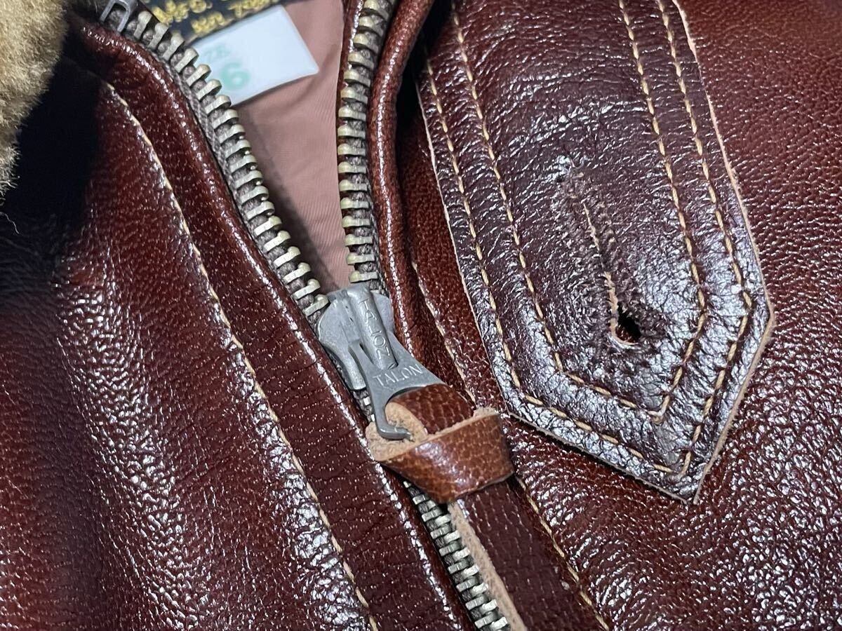 THE FEW M-422 Monarch Mfg Co 実名復刻 36 ゴートスキン／USN アメリカ海軍 フライトジャケット M422A G-1 AN6552 AN-J-3A 55-J-14 7823_画像5