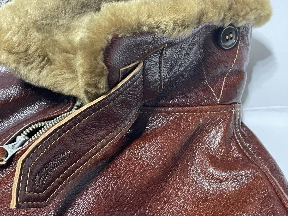 THE FEW M-422 Monarch Mfg Co 実名復刻 36 ゴートスキン／USN アメリカ海軍 フライトジャケット M422A G-1 AN6552 AN-J-3A 55-J-14 7823_画像6