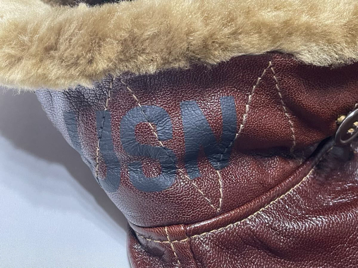 THE FEW M-422 Monarch Mfg Co 実名復刻 36 ゴートスキン／USN アメリカ海軍 フライトジャケット M422A G-1 AN6552 AN-J-3A 55-J-14 7823_画像7