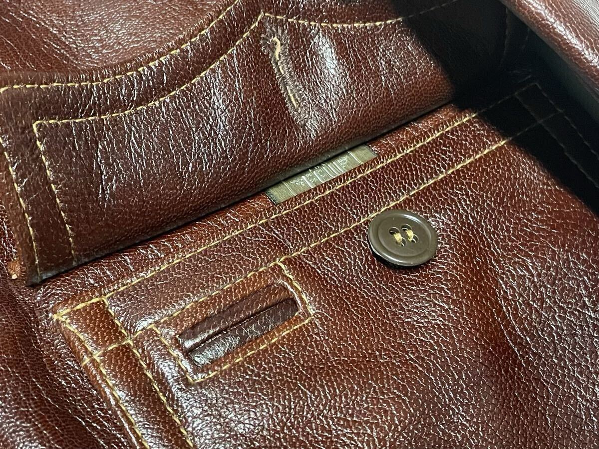 THE FEW M-422 Monarch Mfg Co 実名復刻 36 ゴートスキン／USN アメリカ海軍 フライトジャケット M422A G-1 AN6552 AN-J-3A 55-J-14 7823_画像8