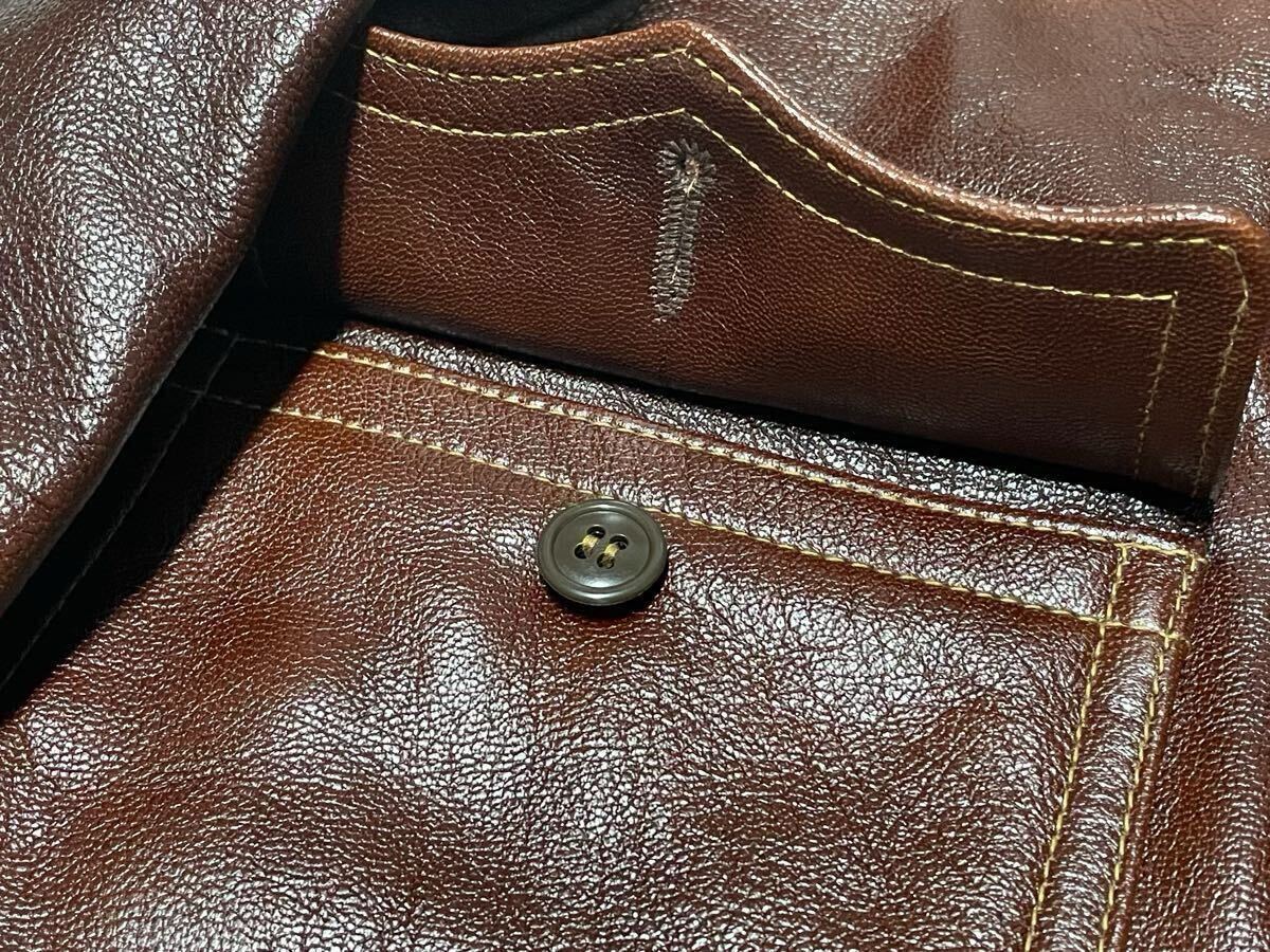 THE FEW M-422 Monarch Mfg Co 実名復刻 36 ゴートスキン／USN アメリカ海軍 フライトジャケット M422A G-1 AN6552 AN-J-3A 55-J-14 7823_画像9