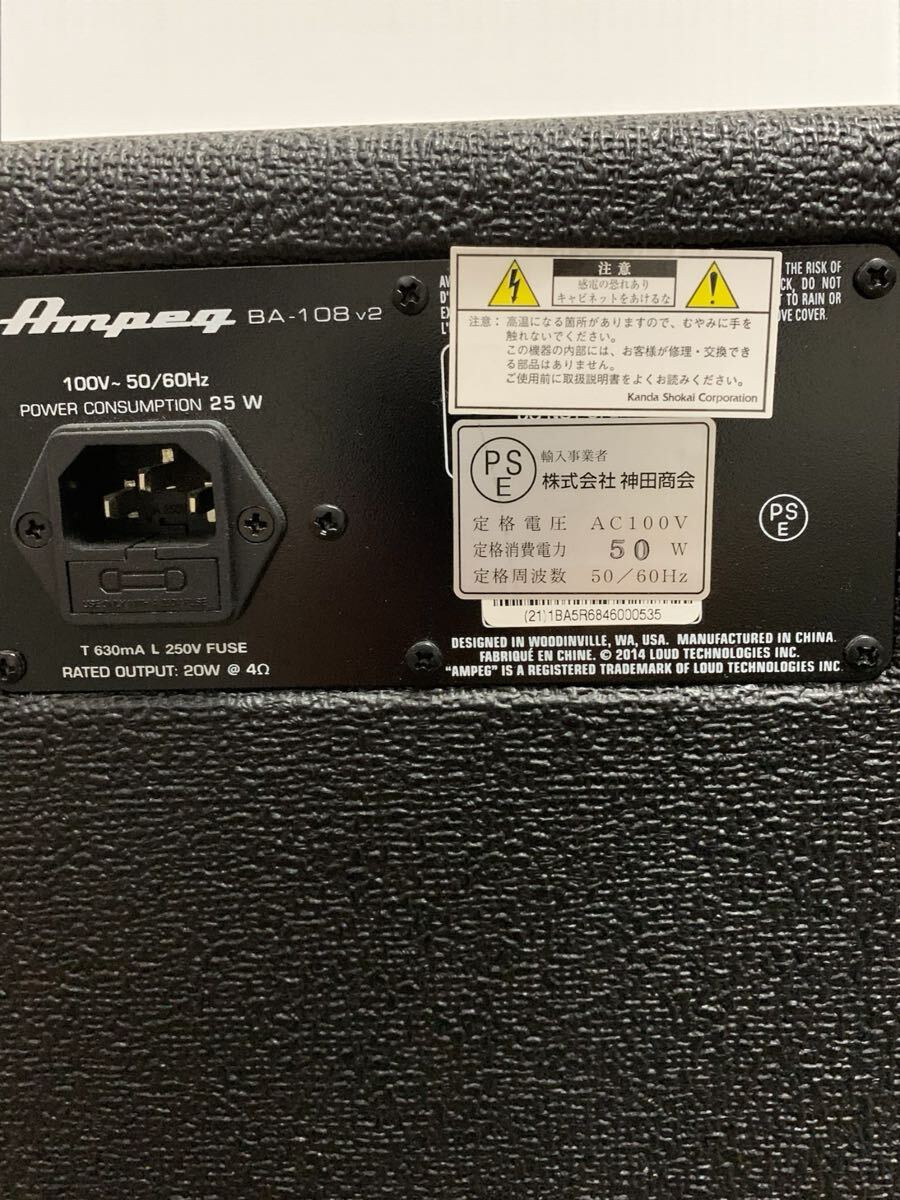 *I1115C Ampeg Anne колок основа усилитель BA108 v2 100V 50/60Hz усилитель звуковая аппаратура акустическое оборудование звук оборудование электризация только подтверждено текущее состояние товар 