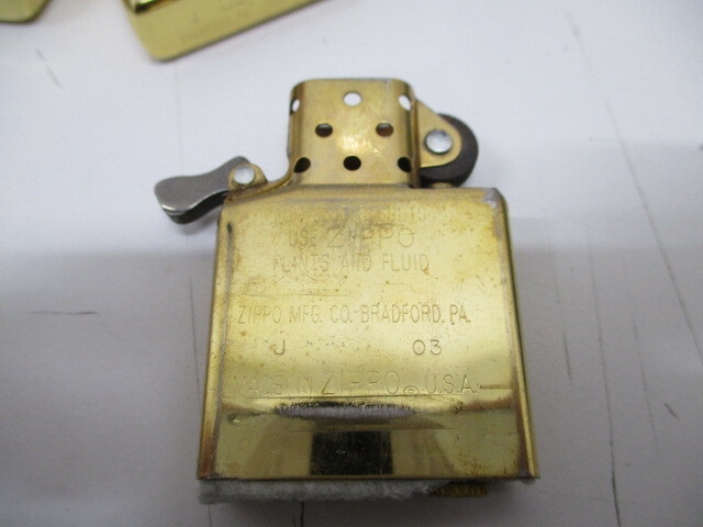 (3112) ZIPPO ジッポー BRADFORD.PA. 金色 ゴールドカラー 現状品_画像8