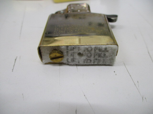 (3112) ZIPPO ジッポー BRADFORD.PA. 金色 ゴールドカラー 現状品_画像10