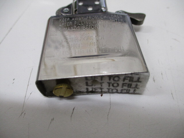 (3114) プラチナ仕上 Zippo 灰皿付き PLATINUM COATING LIMITED EDITION ジッポー ライター 現状品_画像10