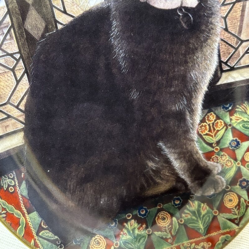 高級陶器 ロイヤルウースター レイチェルの猫 IVORY CATS オーバル レスクーアン 飾り皿 IW511AZ01RYL_画像3