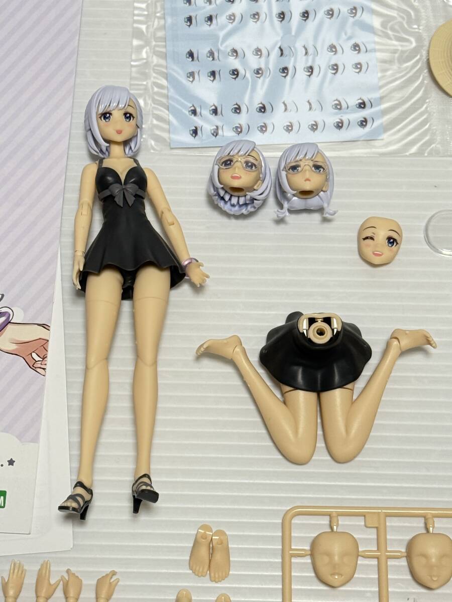 創彩少女庭園 小鳥遊 暦 【水着】ドリーミングスタイル ブラックスワン コトブキヤ 美少女プラモデル 美プラ ジャンク_画像2