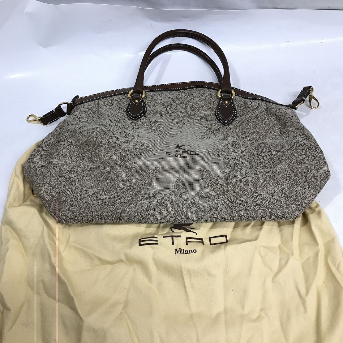 エトロ (ETRO) ボストンバッグ トートバッグ 保存袋（ダストバッグ） 嶺D1004-33_画像1