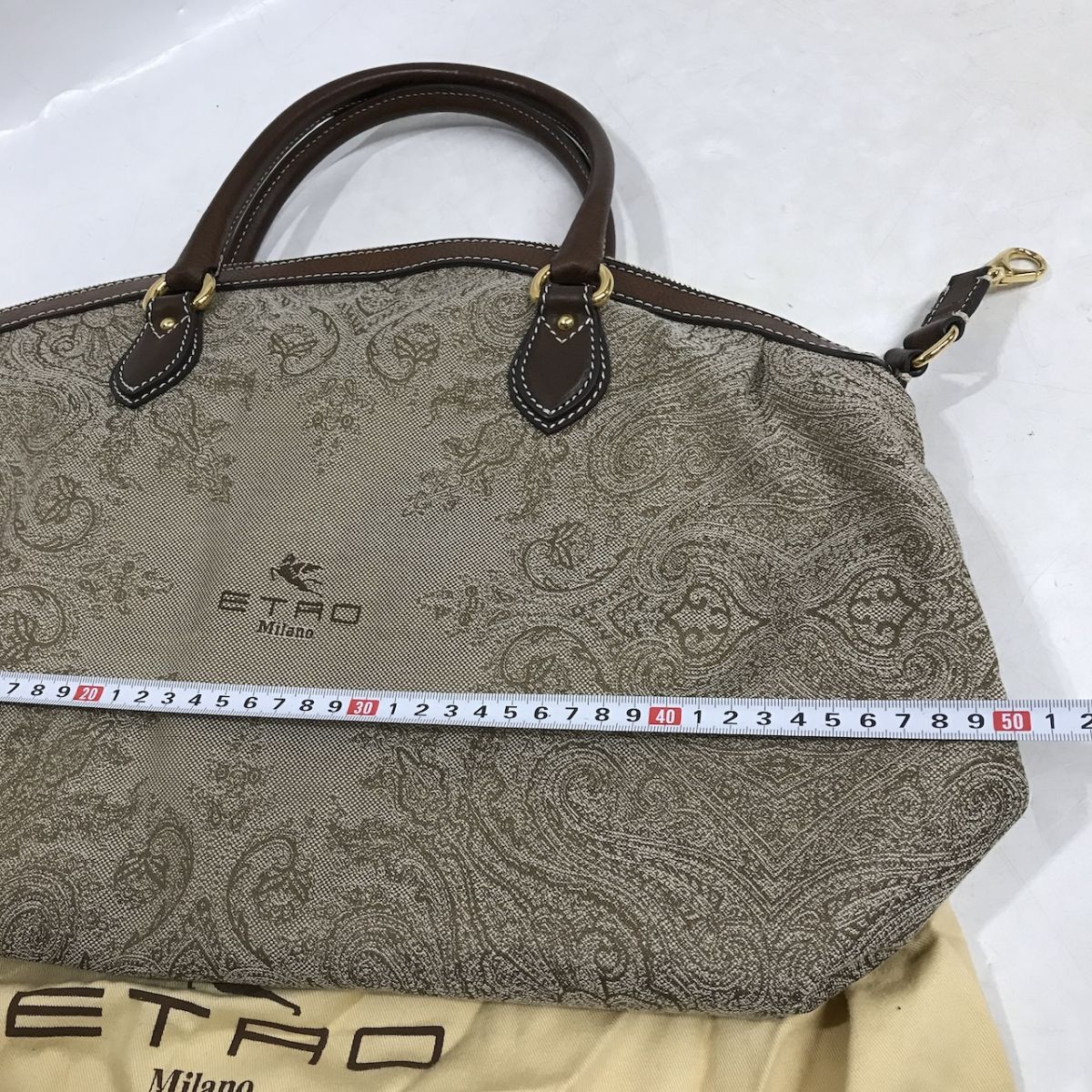 エトロ (ETRO) ボストンバッグ トートバッグ 保存袋（ダストバッグ） 嶺D1004-33_画像2