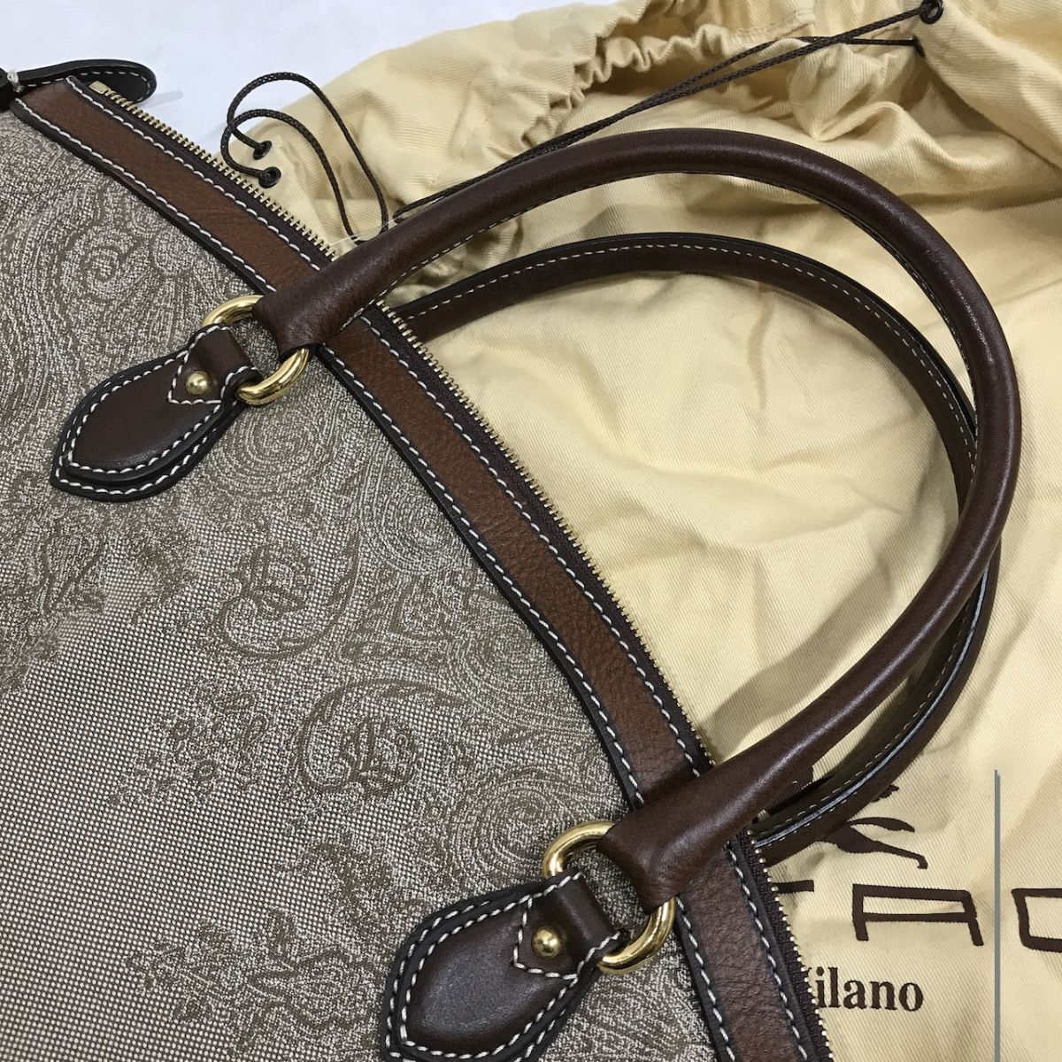 エトロ (ETRO) ボストンバッグ トートバッグ 保存袋（ダストバッグ） 嶺D1004-33_画像3