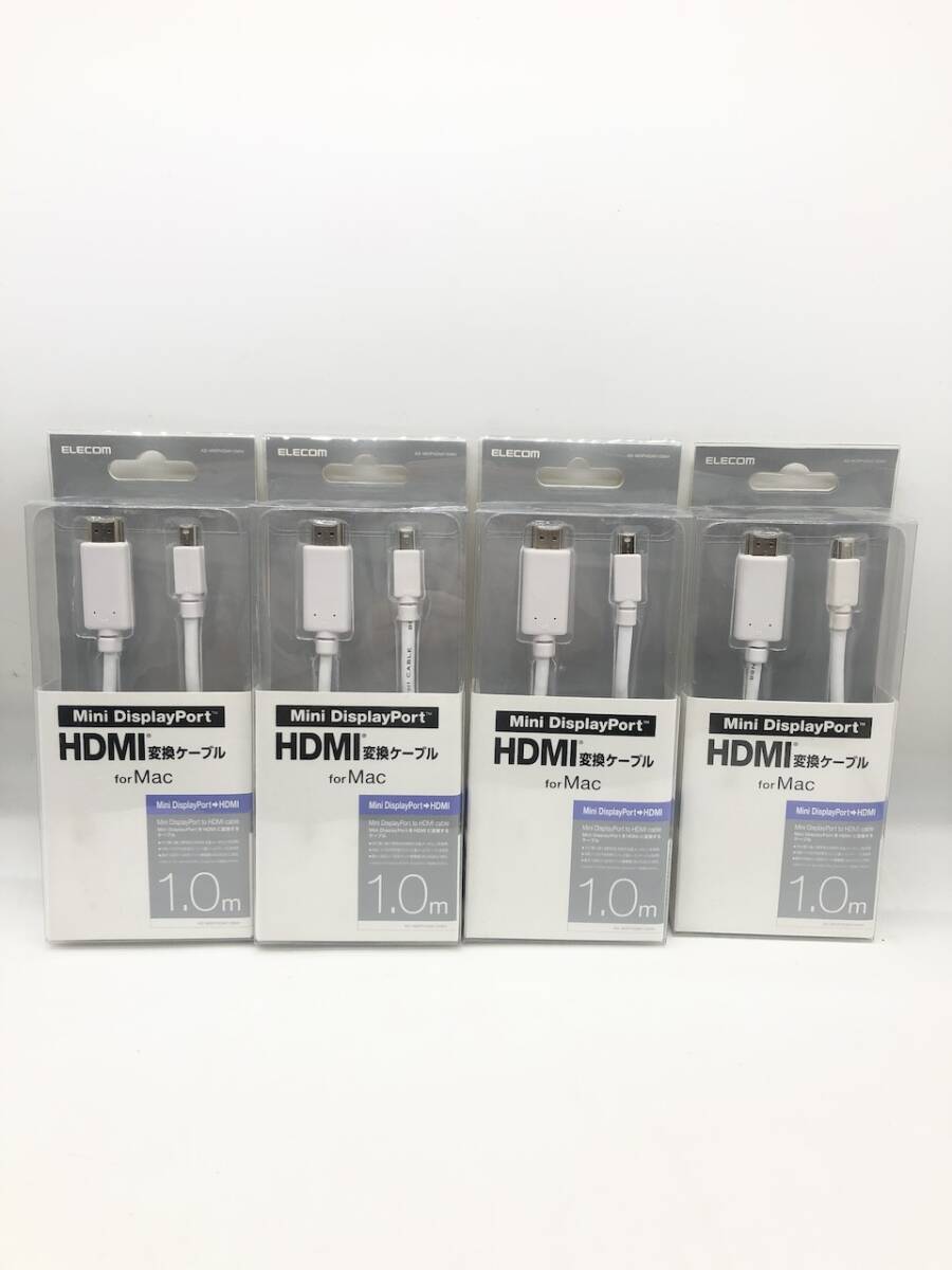  новый товар не использовался Elecom (ELECOM) Mini DisplayPort-HDMI изменение кабель for Mac 1.0m 4 шт совместно super AY1191-15