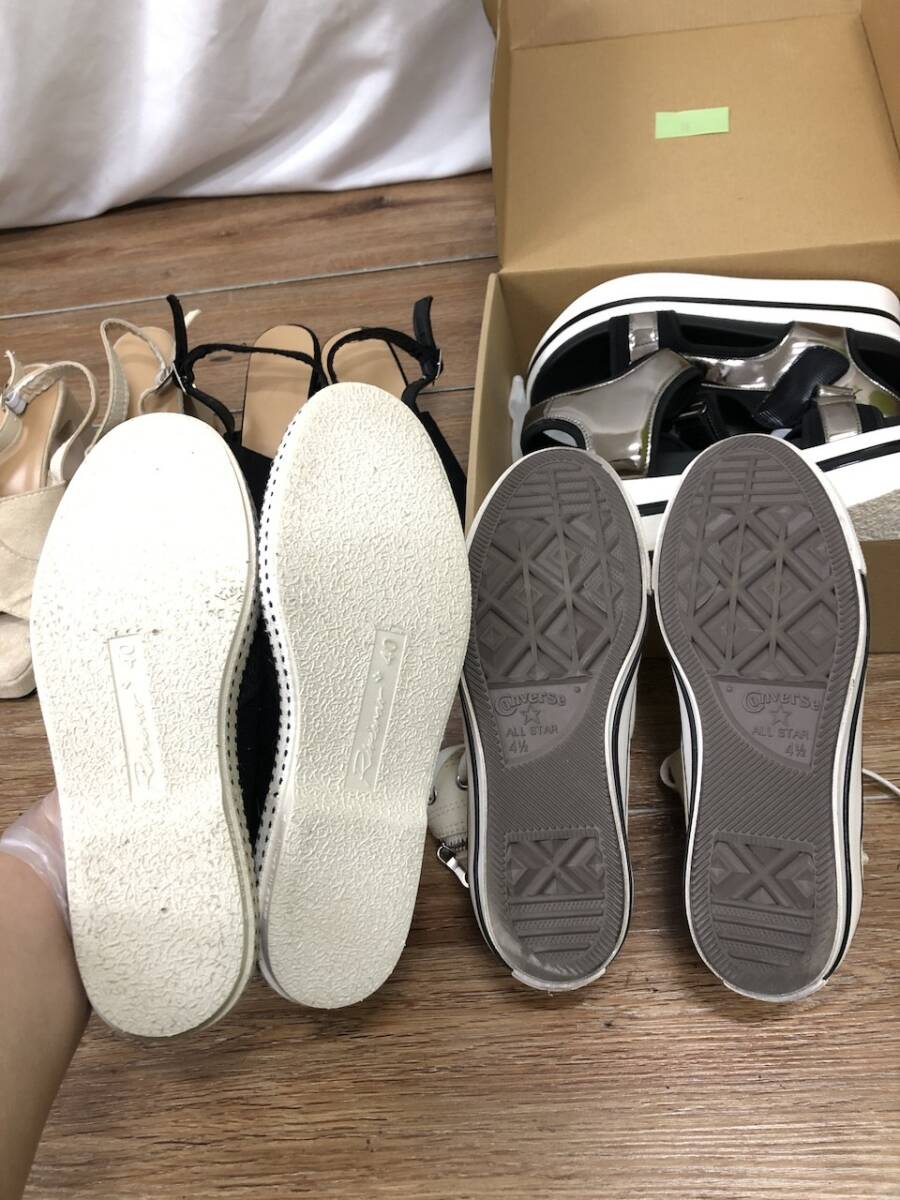 オールスター コンバース 未使用含　 靴 サンダル スニーカー スリッポン 5足 CONVERSE Rivieras T-fal 厚底 23.5cm サイズ36 BH1182-41_画像4