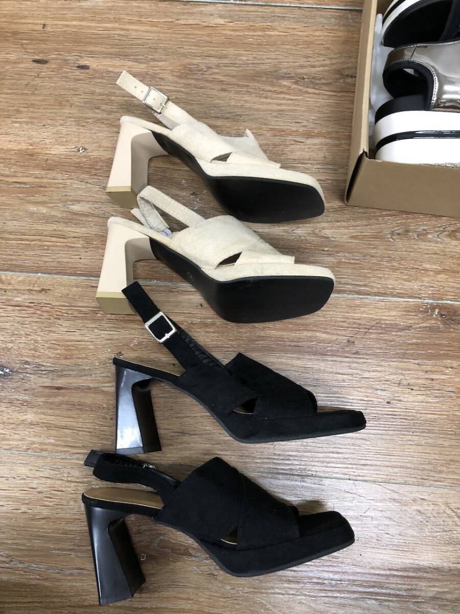 オールスター コンバース 未使用含　 靴 サンダル スニーカー スリッポン 5足 CONVERSE Rivieras T-fal 厚底 23.5cm サイズ36 BH1182-41_画像7