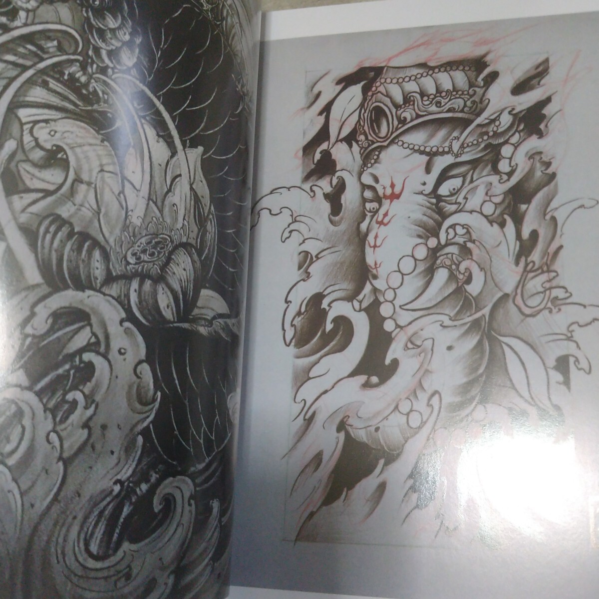 タトゥーデザインブック ジスカール 入れ墨　デザイン本 龍 刺青 タトゥー_画像2