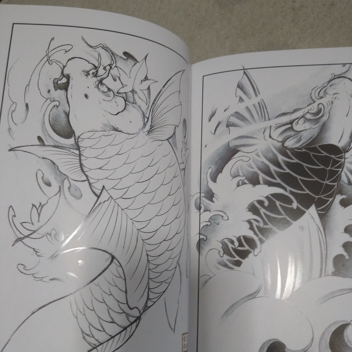タトゥーデザインブック ジスカール 入れ墨　デザイン本 龍 刺青 タトゥー_画像6