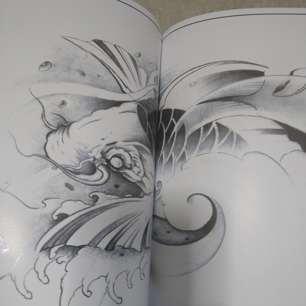 タトゥーデザインブック ジスカール 入れ墨　デザイン本 龍 刺青 タトゥー_画像9