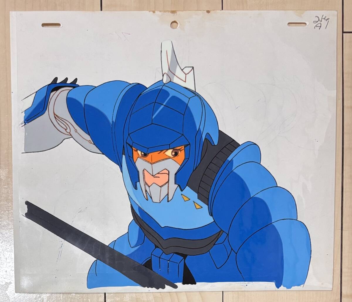 D618 редкость! Yoroiden Samurai Troopers цифровая картинка вода .. sin шерсть Toshinobu исходная картина анимация Ikeda .. Цу . Sunrise аниме подлинная вещь 