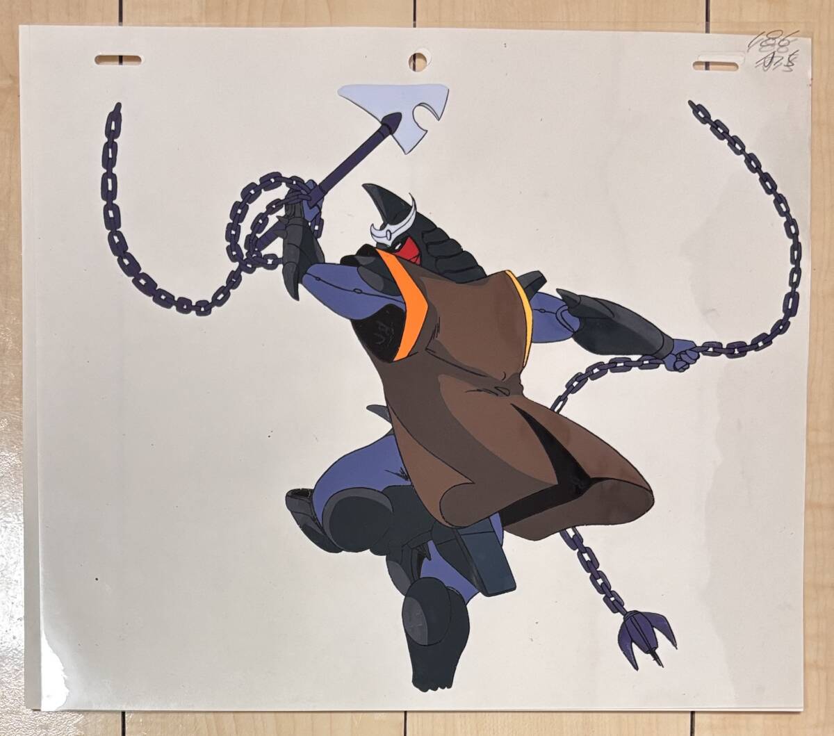 D648 Yoroiden Samurai Troopers цифровая картинка . небо ..shu тонн исходная картина анимация Ikeda .. Цу . Sunrise аниме подлинная вещь редкость 