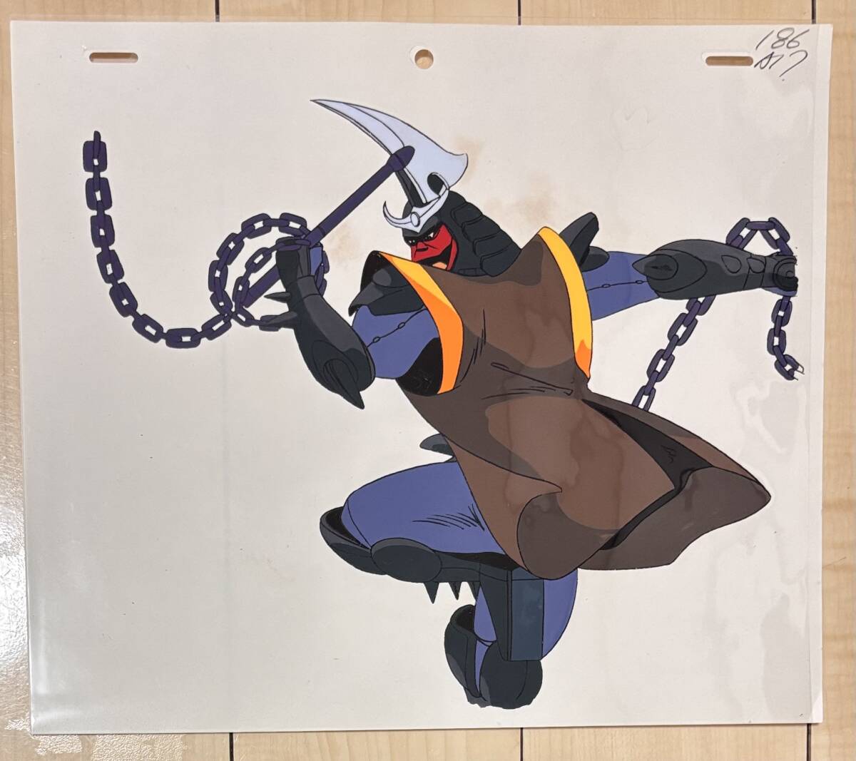 D650 Yoroiden Samurai Troopers цифровая картинка . небо ..shu тонн исходная картина анимация Ikeda .. Цу . Sunrise аниме подлинная вещь редкость 