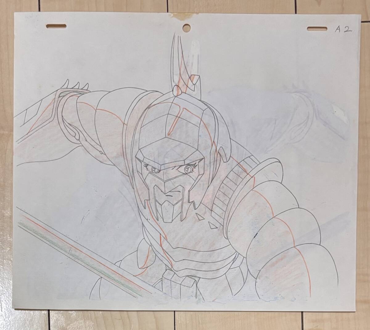 D619 редкость! Yoroiden Samurai Troopers цифровая картинка вода .. sin шерсть Toshinobu исходная картина анимация Ikeda .. Цу . Sunrise аниме подлинная вещь 