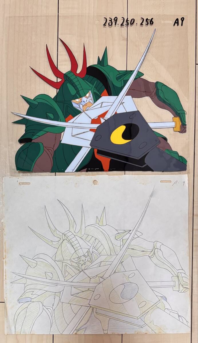 D586 Yoroiden Samurai Troopers цифровая картинка ...naa The .. армия . исходная картина анимация Ikeda .. Цу . Sunrise аниме подлинная вещь редкость 