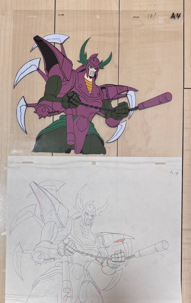 D505 Yoroiden Samurai Troopers 4 .. иллюзия ..... радиоконтроллер .la.. армия . цифровая картинка исходная картина анимация Ikeda .. Цу . Sunrise аниме подлинная вещь редкость 