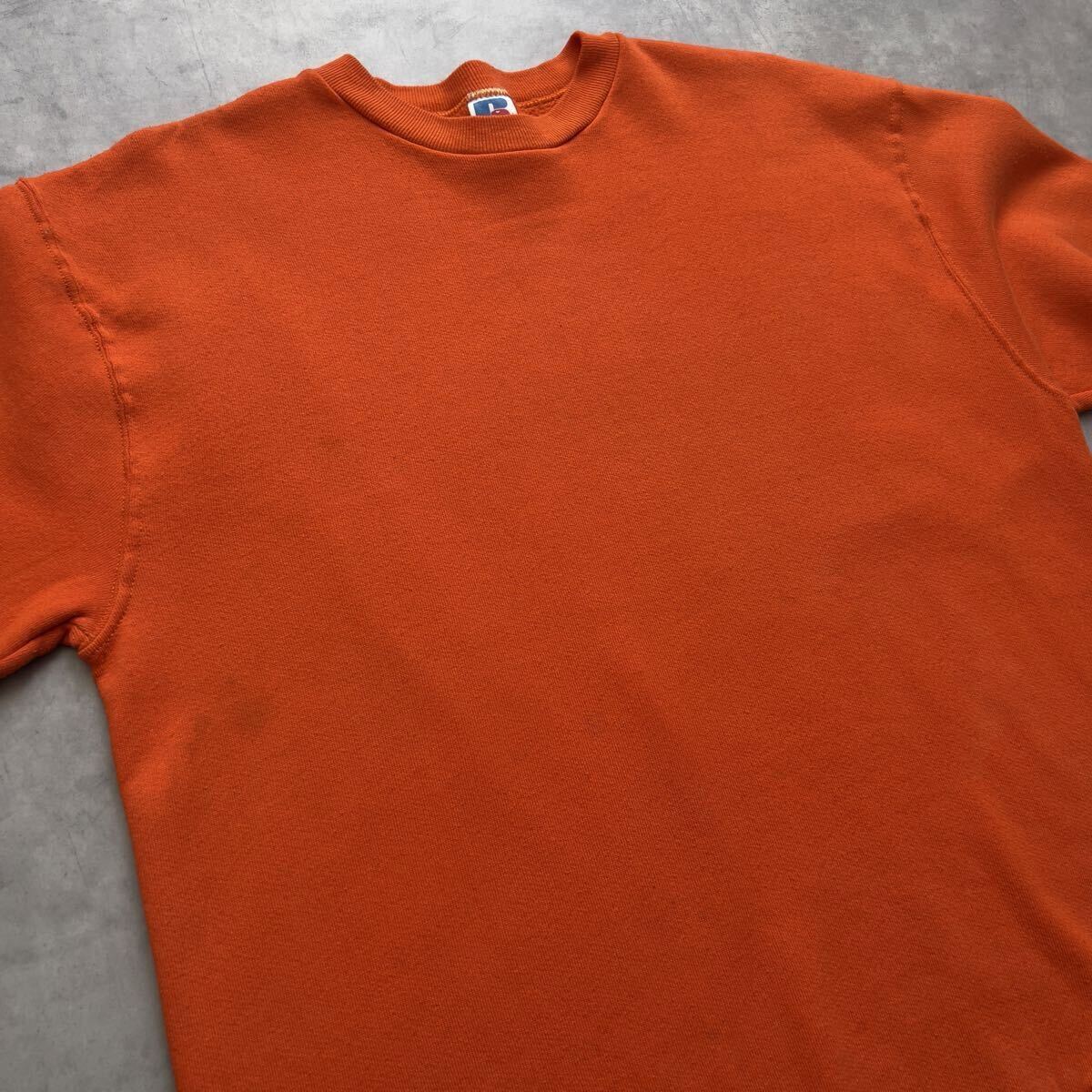 80s USA製 RUSSELL フロッキー プリント スウェット サンフェード 肉厚 ヴィンテージ ビンテージ ラッセル 検 50s 60s 60年代 Champion 前V_画像6
