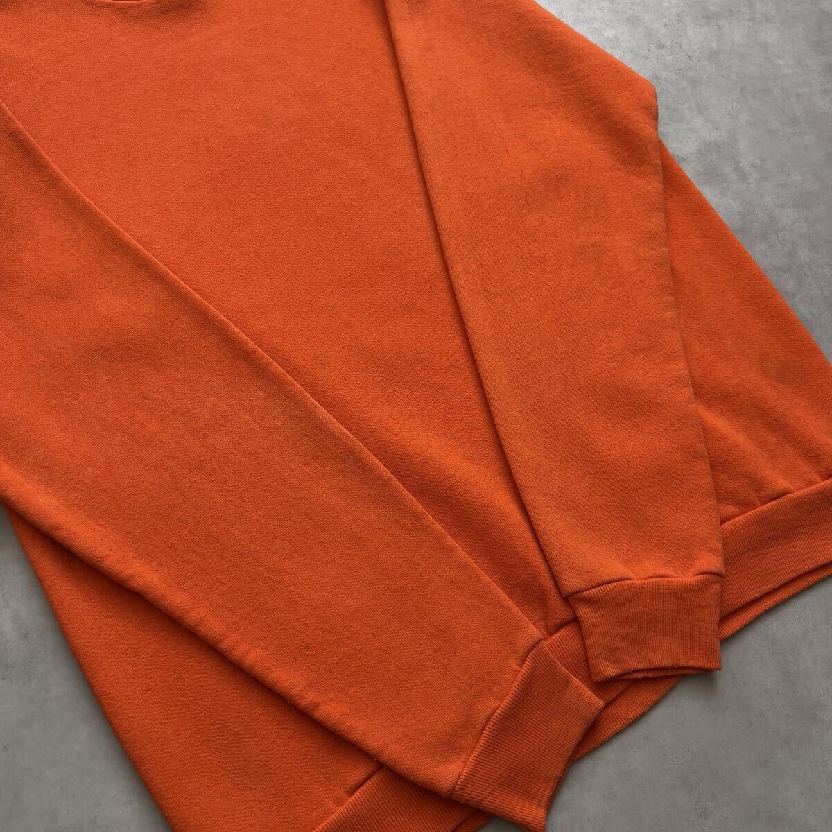 80s USA製 RUSSELL フロッキー プリント スウェット サンフェード 肉厚 ヴィンテージ ビンテージ ラッセル 検 50s 60s 60年代 Champion 前V_画像7