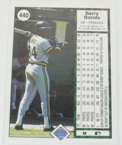 UPPER DECK/PIRATES*Barry Bonds(440)