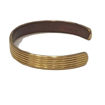 【21706】1円スタート サボナロンドン SABONA LONDON ブレスレット オープンバングル ゴールドカラー アイルランド製 格安 婦人 女性 _画像3