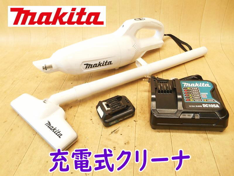 ◆ makita 充電式クリーナ CL108FD マキタ 10.8V コードレス クリーナー 掃除機 清掃 掃除 集塵 充電器 バッテリー1個 カプセル式 No.5570_画像1