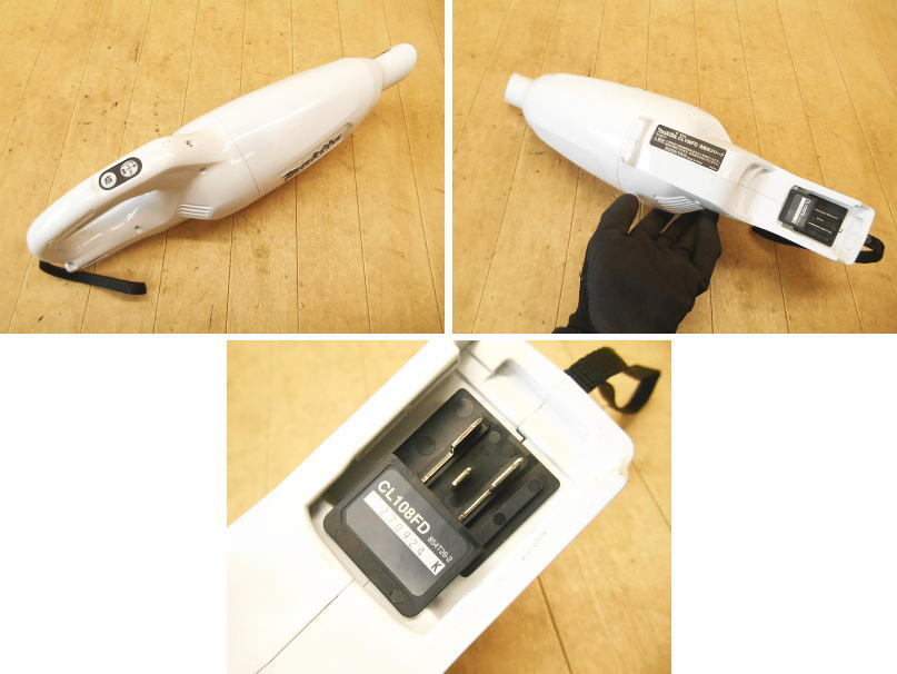 ◆ makita 充電式クリーナ CL108FD マキタ 10.8V コードレス クリーナー 掃除機 清掃 掃除 集塵 充電器 バッテリー1個 カプセル式 No.5570_画像3