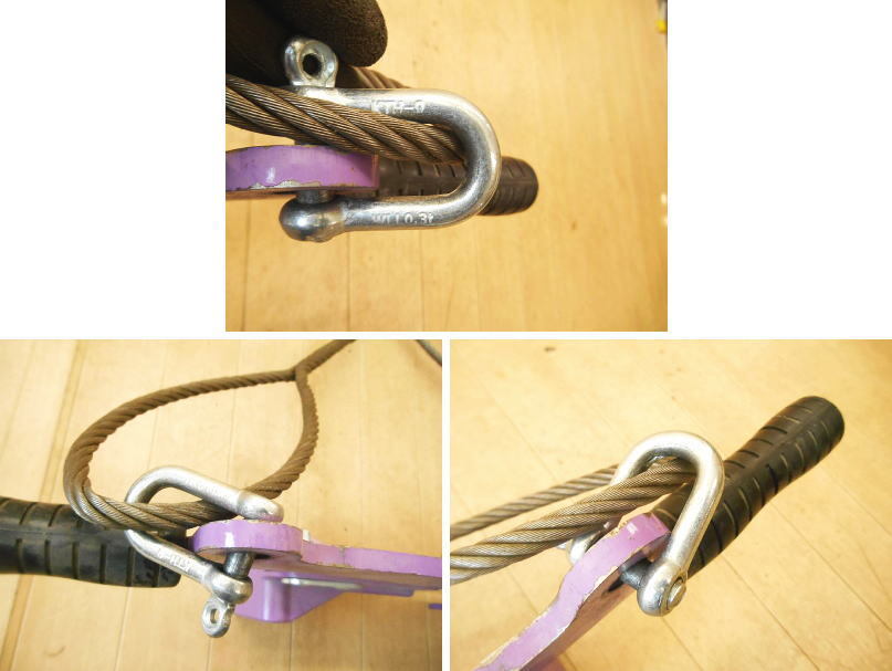 ◆ SUPERTOOL コンクリート二次製品敷設用クランプ UGC150M スーパーツール キャパ調整式 ワイヤー付 150kg クランプ 400-600mm No.5553_画像8