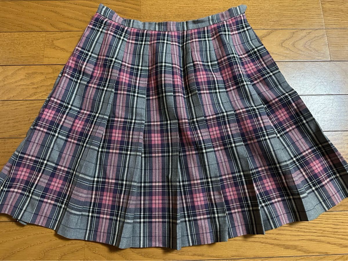 ◇イーストボーイ EASTBOY チェック柄 スクール プリーツ スカート 9サイズ◇学生通学制服_画像2