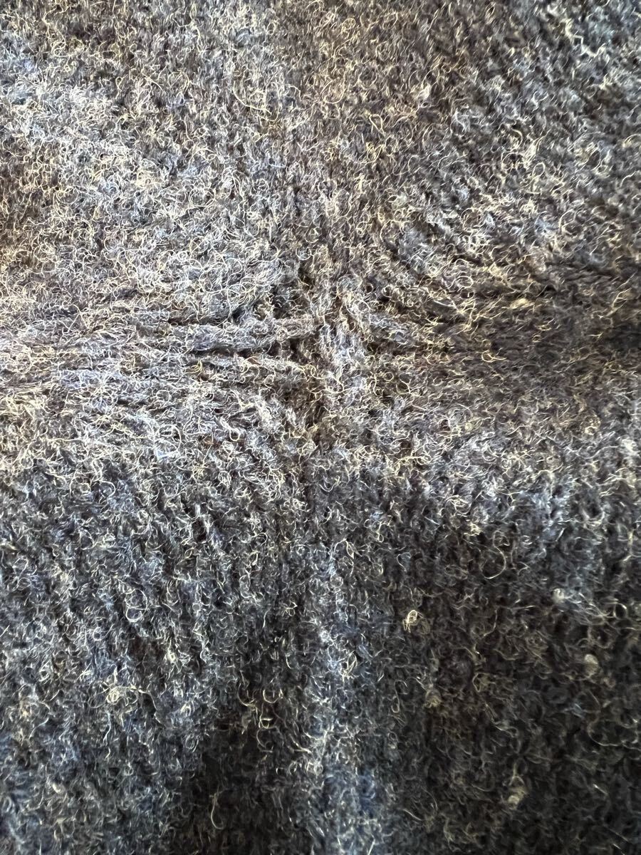 <INVERALLAN(インバーアラン)SHETLAND CREWNECK SWEATER(シェットランドクルーネックセーター)DENIM(デニム)>スコットランド製_画像9