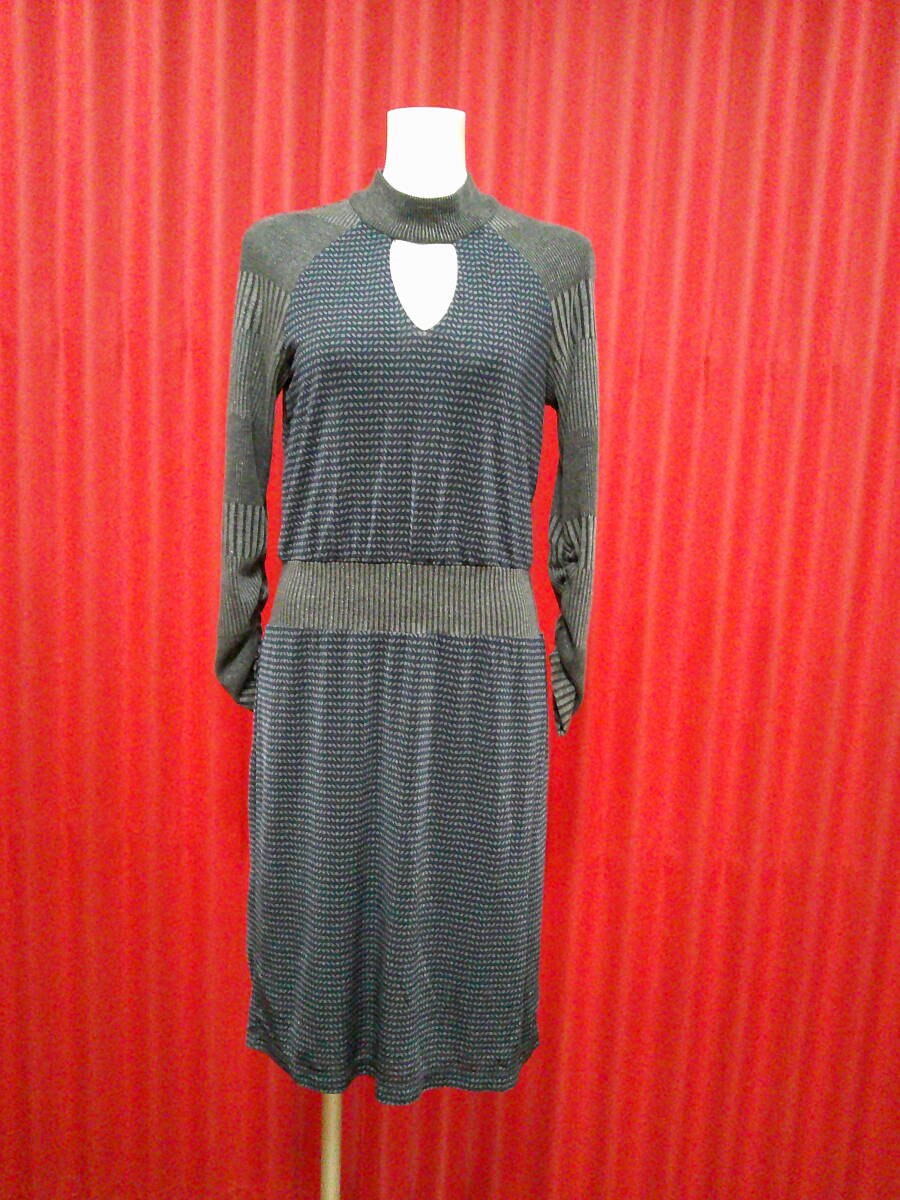 692　ＭＡＤＥＩＮＩＴＡＬＹ♪　大人素敵なラメ入りお洒落なワンピース_画像1