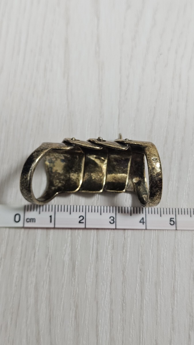  бесплатная доставка редкость старая модель /JSB Gold VivienneWestwood armor - кольцо размер M серебряный 925