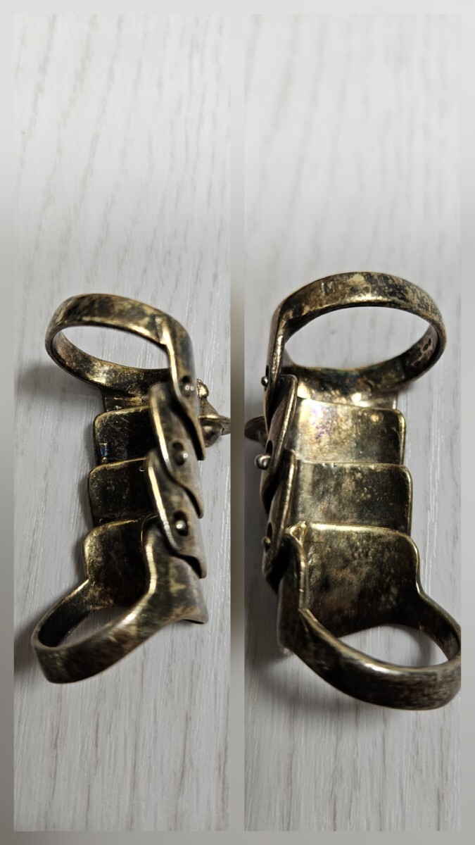  бесплатная доставка редкость старая модель /JSB Gold VivienneWestwood armor - кольцо размер M серебряный 925