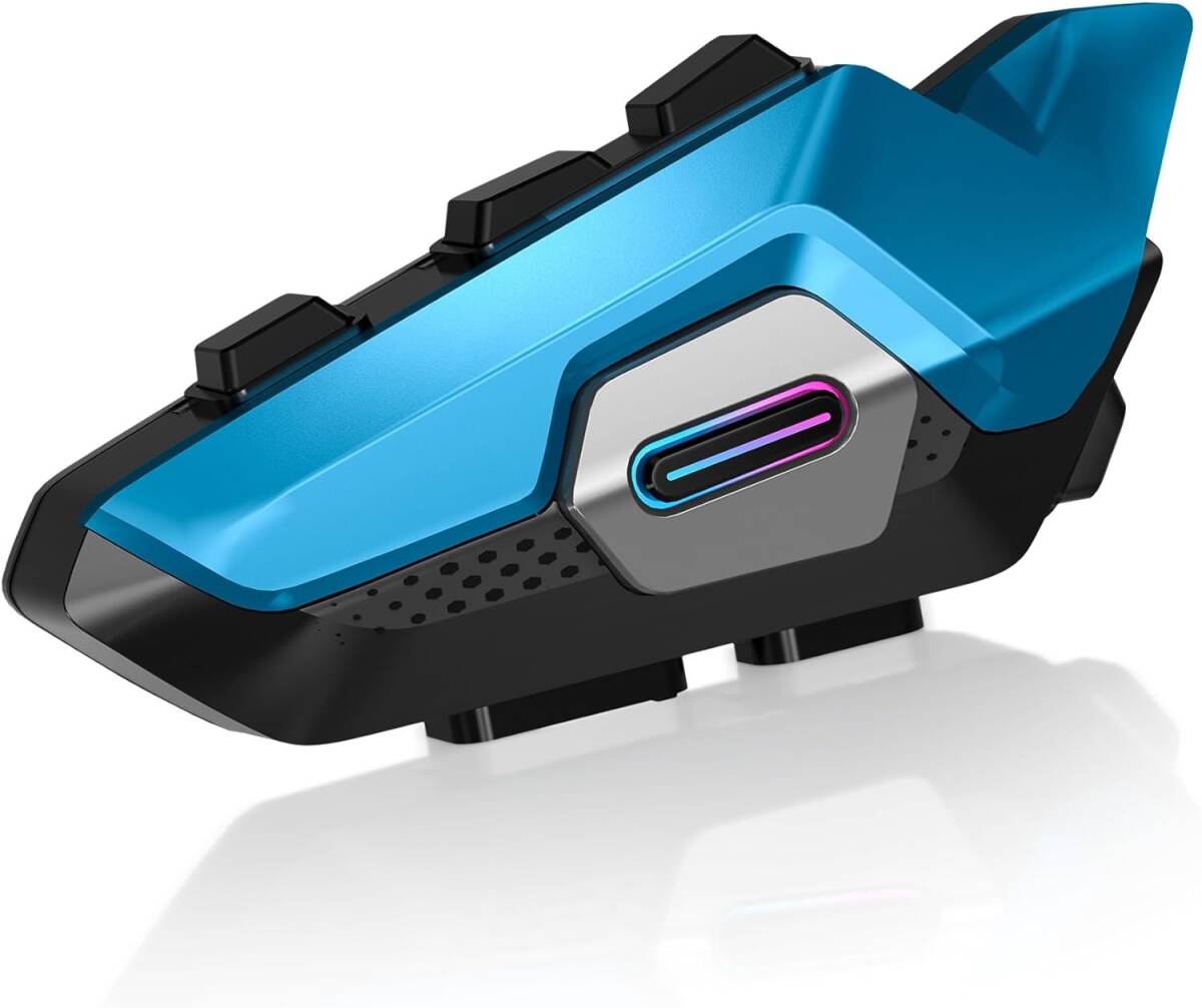 バイク インカム メッシュ通信 インカム デュアルチップ 音楽聴きながら通話_画像1