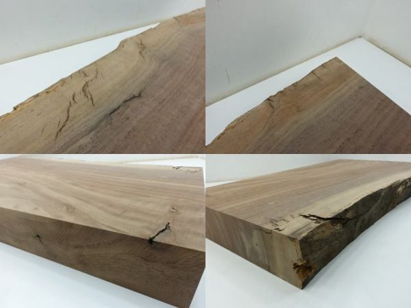 No,7337-12　クラロウォルナット　厚さ64ｍｍくらい×長さ707ｍｍ×幅270～410ｍｍ　送料無料　ウォールナット_画像9