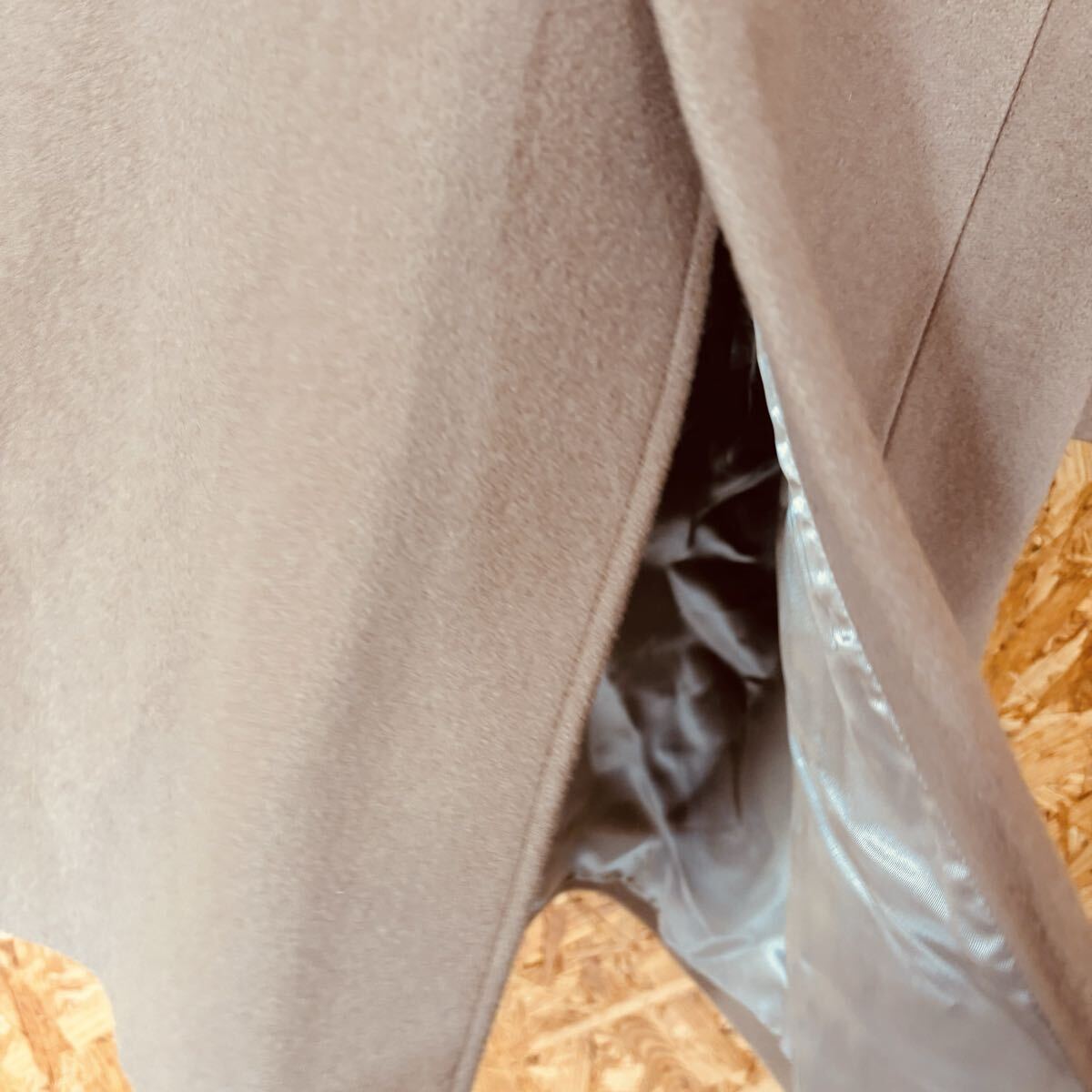 未使用　INED ウールコート　日本製　 チェスターコート ベージュ　レディース　アウター　コート　5023_画像5