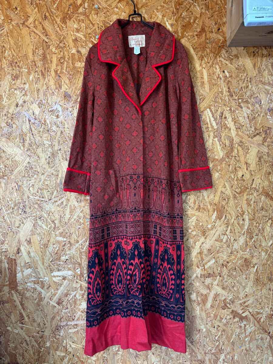 おすすめ　長袖ワンピース　レトロ　コート　ヴィンテージ　日本製　レディース　ロングワンピース　レディース　トップス　4987_画像1