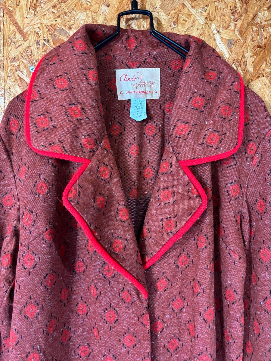 おすすめ　長袖ワンピース　レトロ　コート　ヴィンテージ　日本製　レディース　ロングワンピース　レディース　トップス　4987_画像2