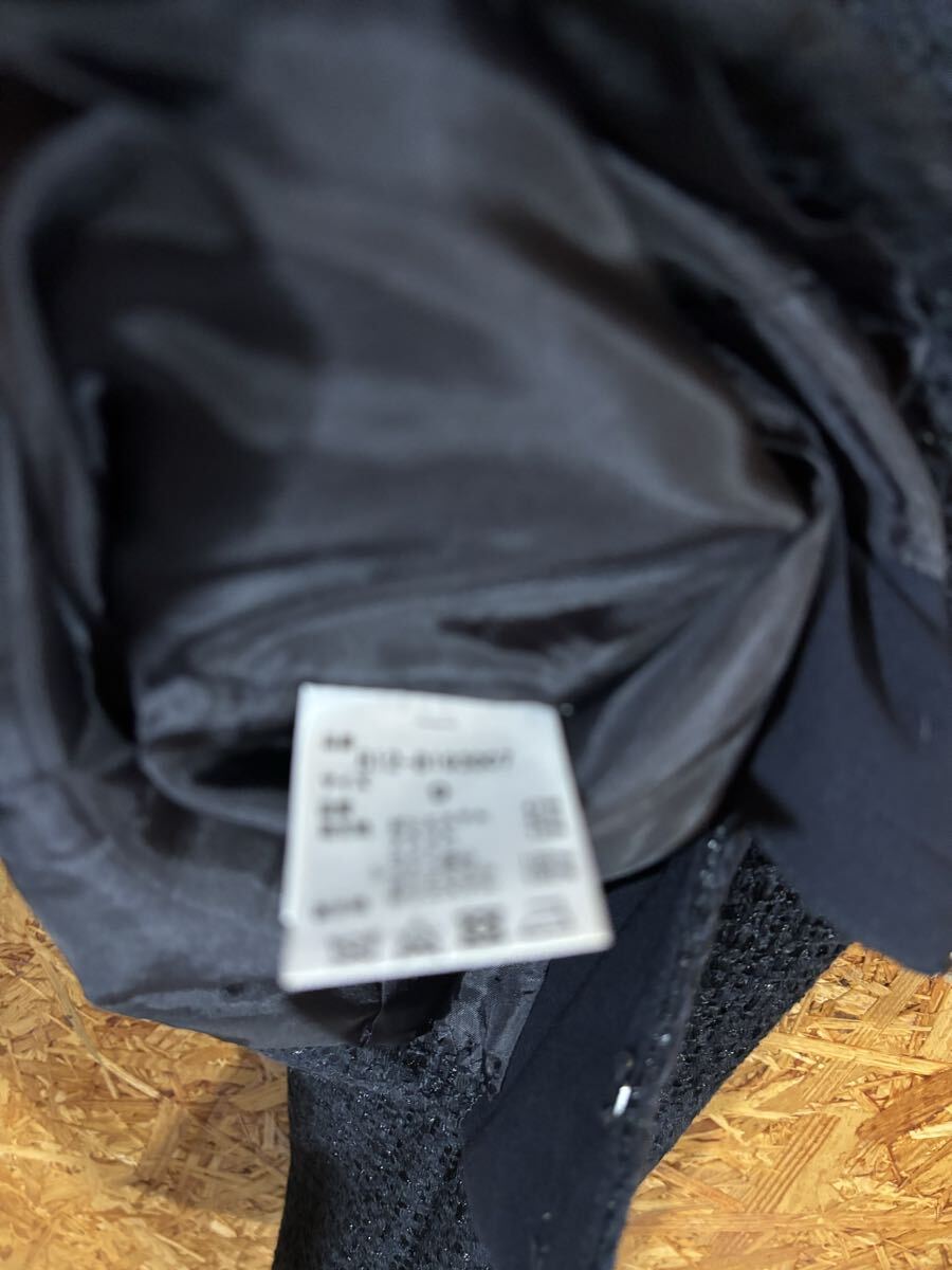 美品　Aylesbuya ジャケット ノーカラージャケット ネイビー 上品 セレモニー　フォーマル　レディース　トップス　5015_画像7