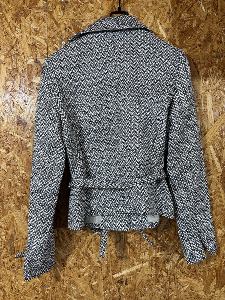 epolene ジャケット ツイード　 大人　ベルト付き　Lサイズ　レディース　トップス　フォーマル　セレモニー　5931_画像2