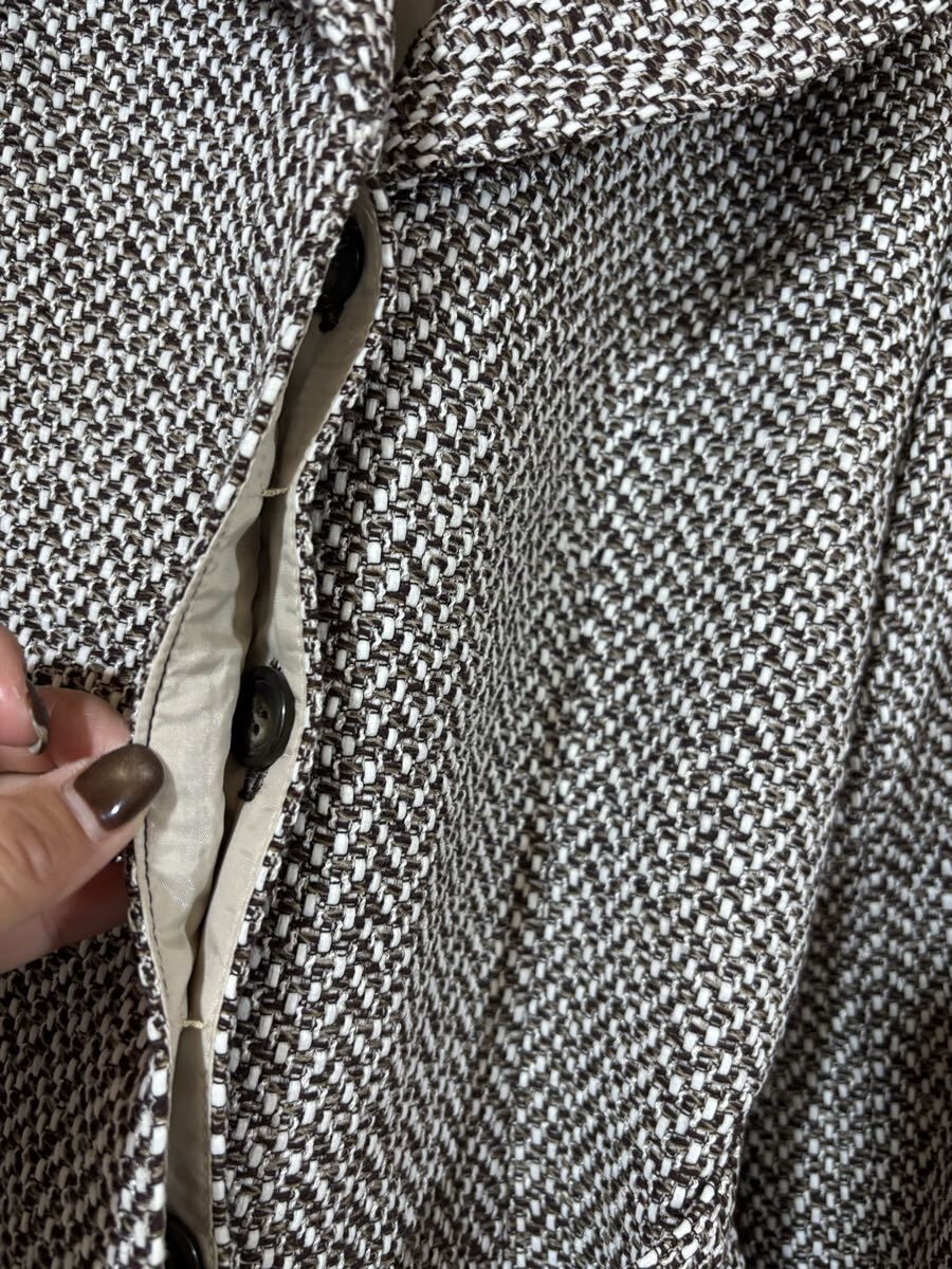 epolene ジャケット ツイード　 大人　ベルト付き　Lサイズ　レディース　トップス　フォーマル　セレモニー　5931_画像3