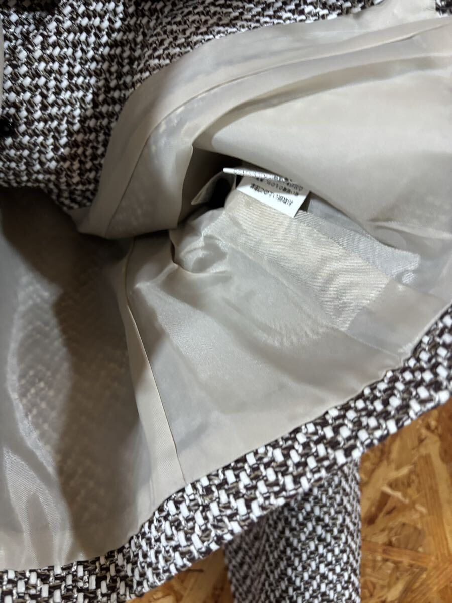 epolene ジャケット ツイード　 大人　ベルト付き　Lサイズ　レディース　トップス　フォーマル　セレモニー　5931_画像6